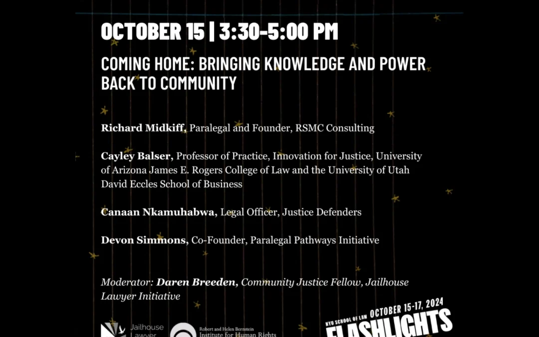 Coming Home: Bringing Knowledge and Power Back to Community